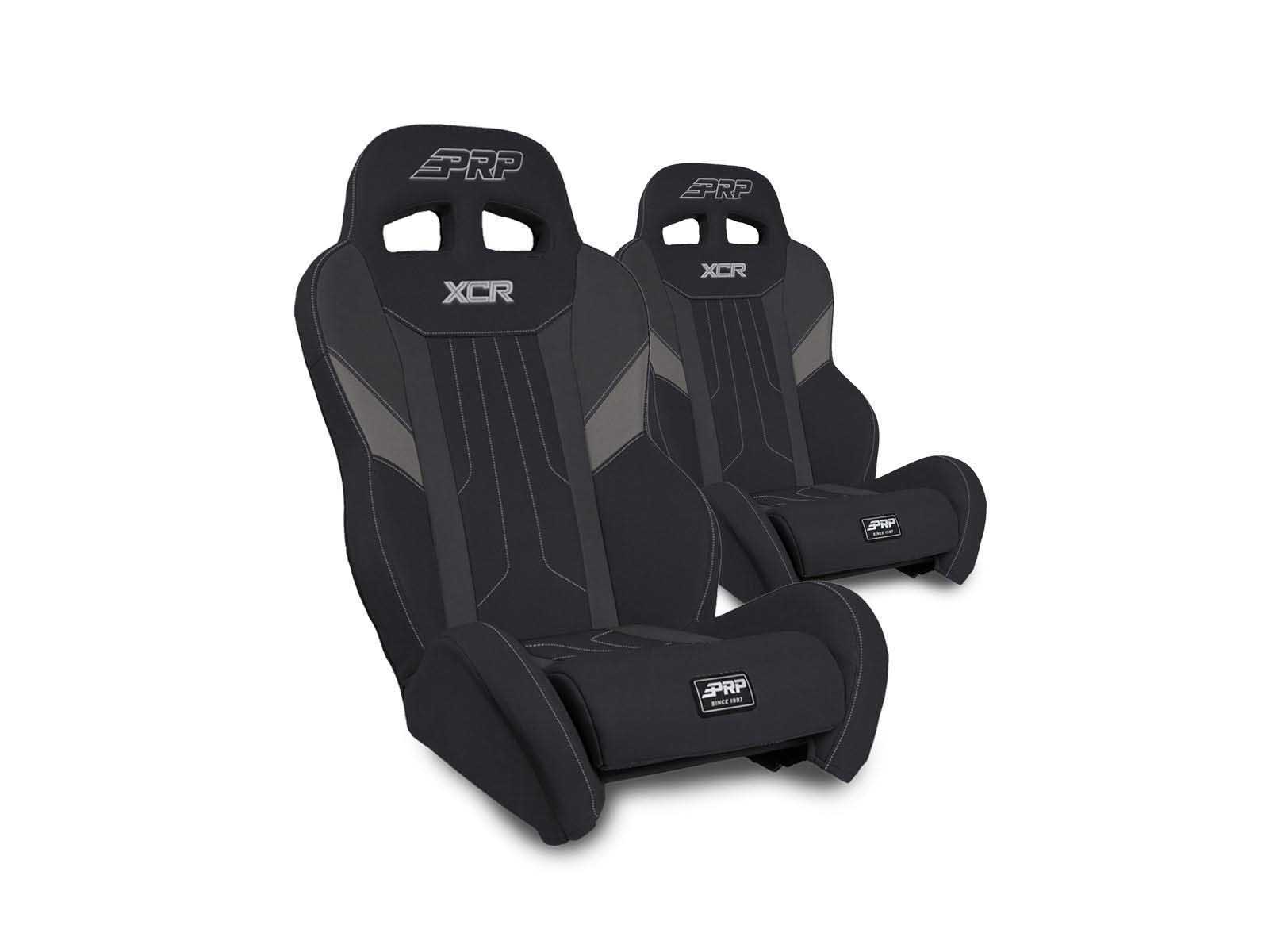 PRP Seats A8001-PORXP-C91-3 XCR Suspension Seats Mount & Slider Kit Maverick X3/R Pair Black & Gray