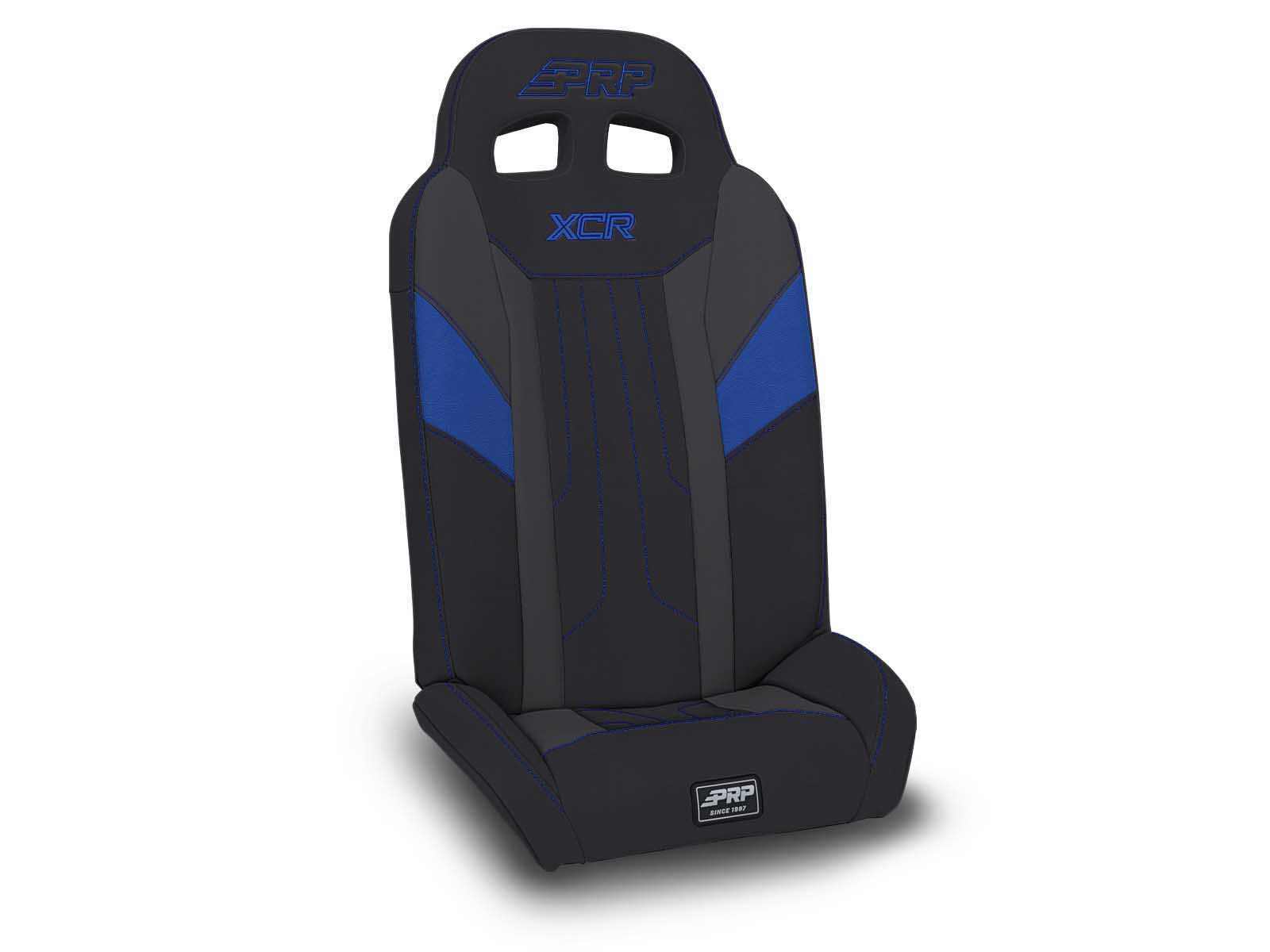 PRP Seats A8018-PORXP-V XCR Fold Flat Rear Suspension Seats for Polaris Pair Blue
