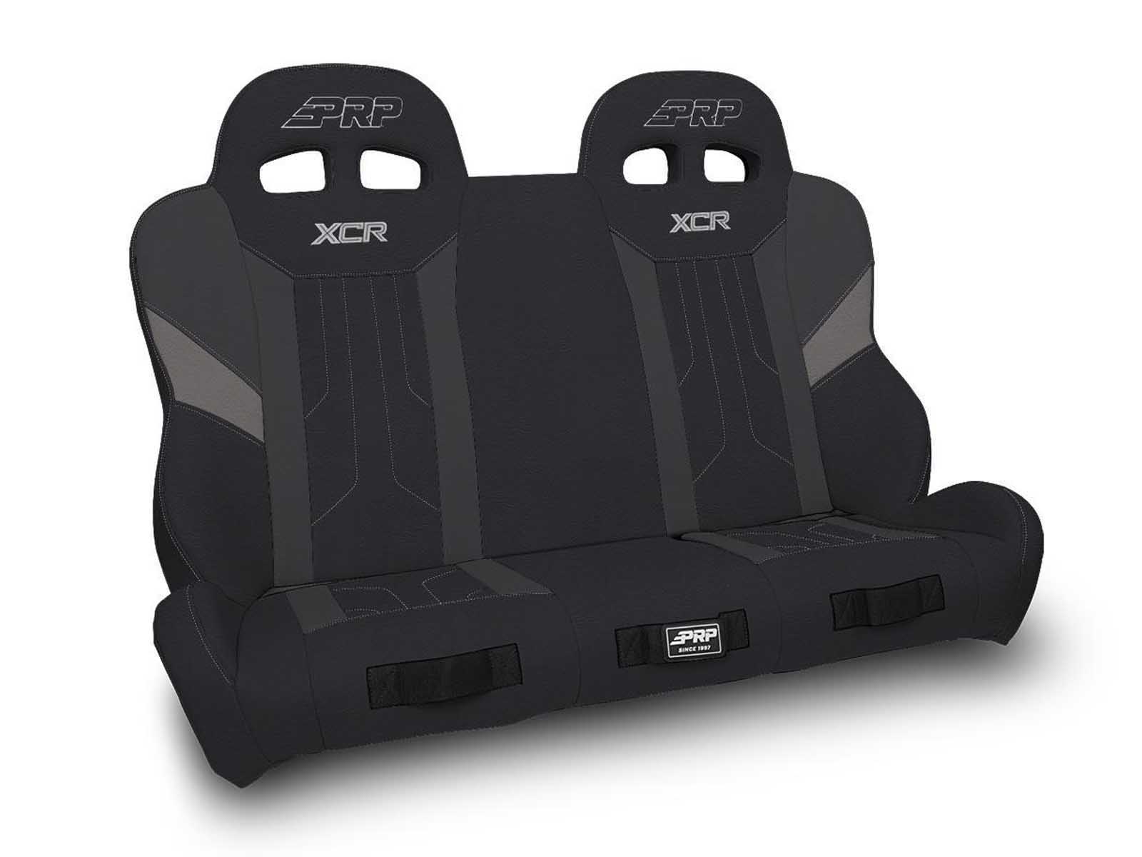 PRP Seats A8201-PORXP-QR-203 XCR Quick Release Rear Suspension Bench Seat for Polaris Black and Gray
