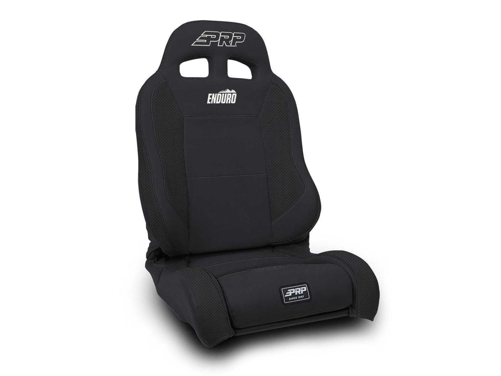 PRP Seats A8901045-201 EnduroTrek Reclining Suspension Seat Black Vinyl Passenger