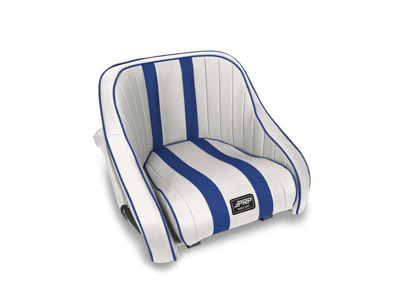 PRP Seats AB21501P-206 Hydro Lite Retro Boat Seat with Side Pockets, Blue