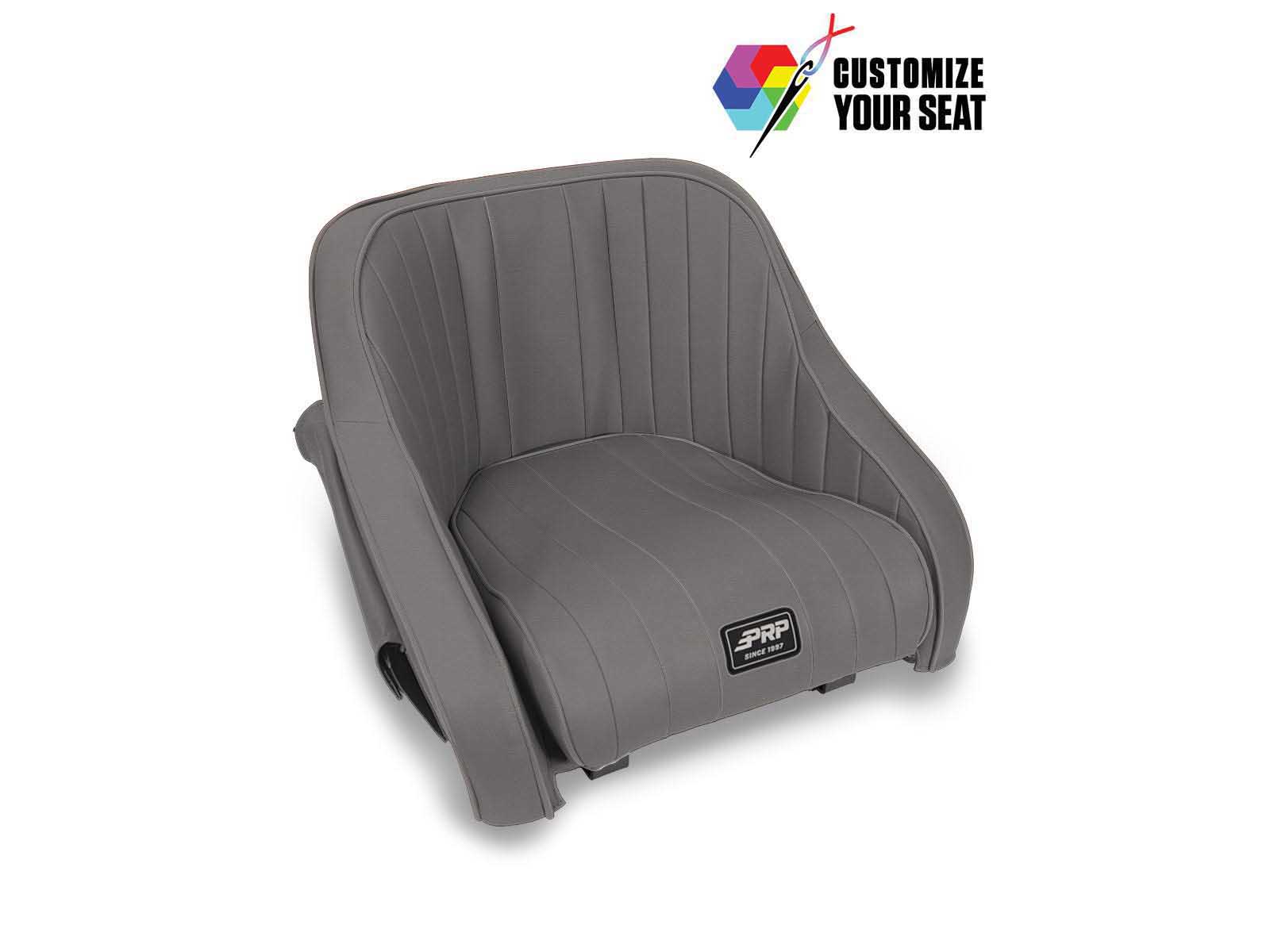 PRP Seats AB21501P Hydro Lite Retro Boat Seat with Side Pockets