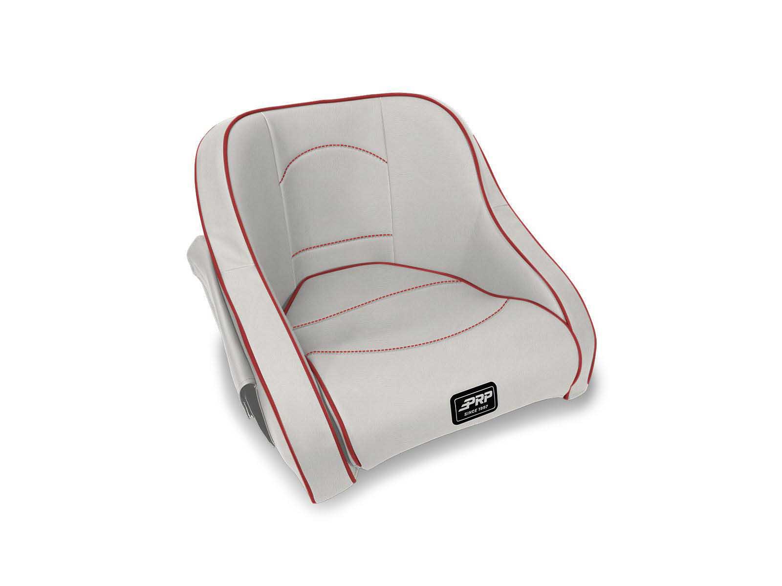 PRP Seats AB21601P-204 Hydro Lite Classic Boat Seat with Side Pockets, Red
