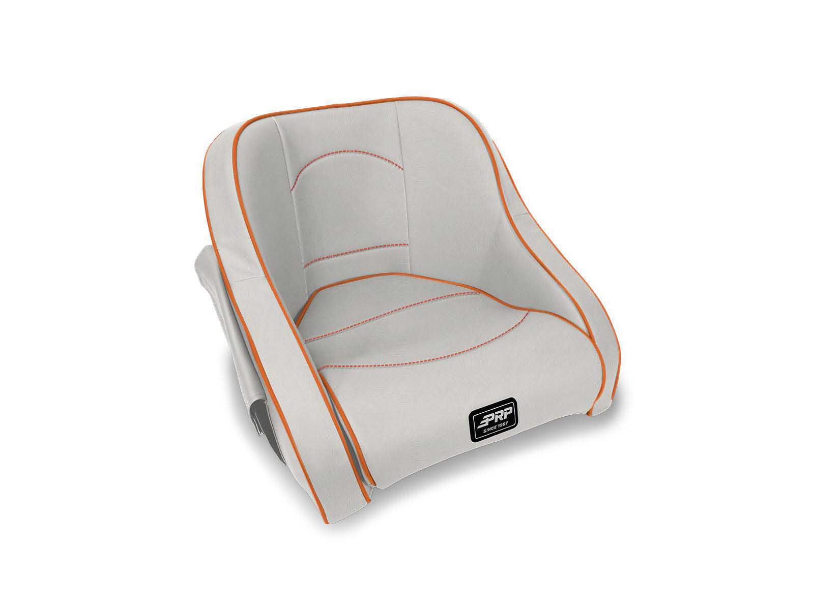 PRP Seats AB21601P-207 Hydro Lite Classic Boat Seat with Side Pockets, Orange