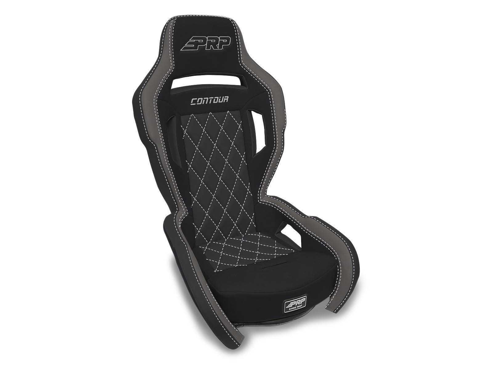 PRP Seats AU61001-PORXP-203 Contour UTV Suspension Seat Black and Gray