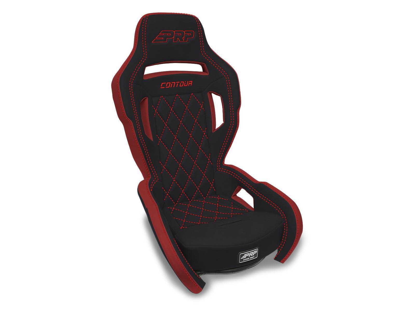 PRP Seats AU61001-PORXP-204 Contour UTV Suspension Seat Black and Red