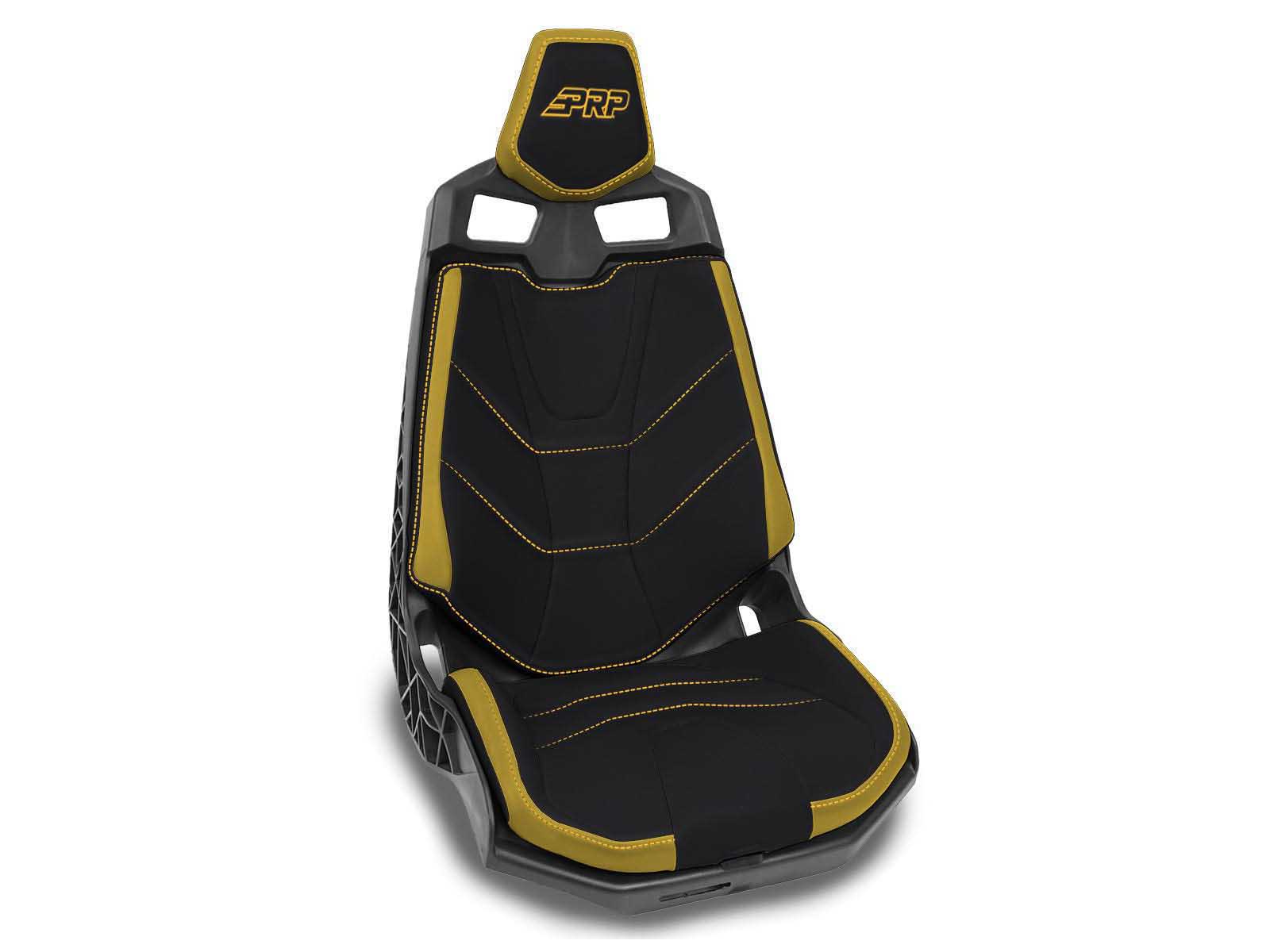 PRP Seats B002-07 Seat Covers for Can-Am Maverick X3 and Maverick R Pair Black and Yellow