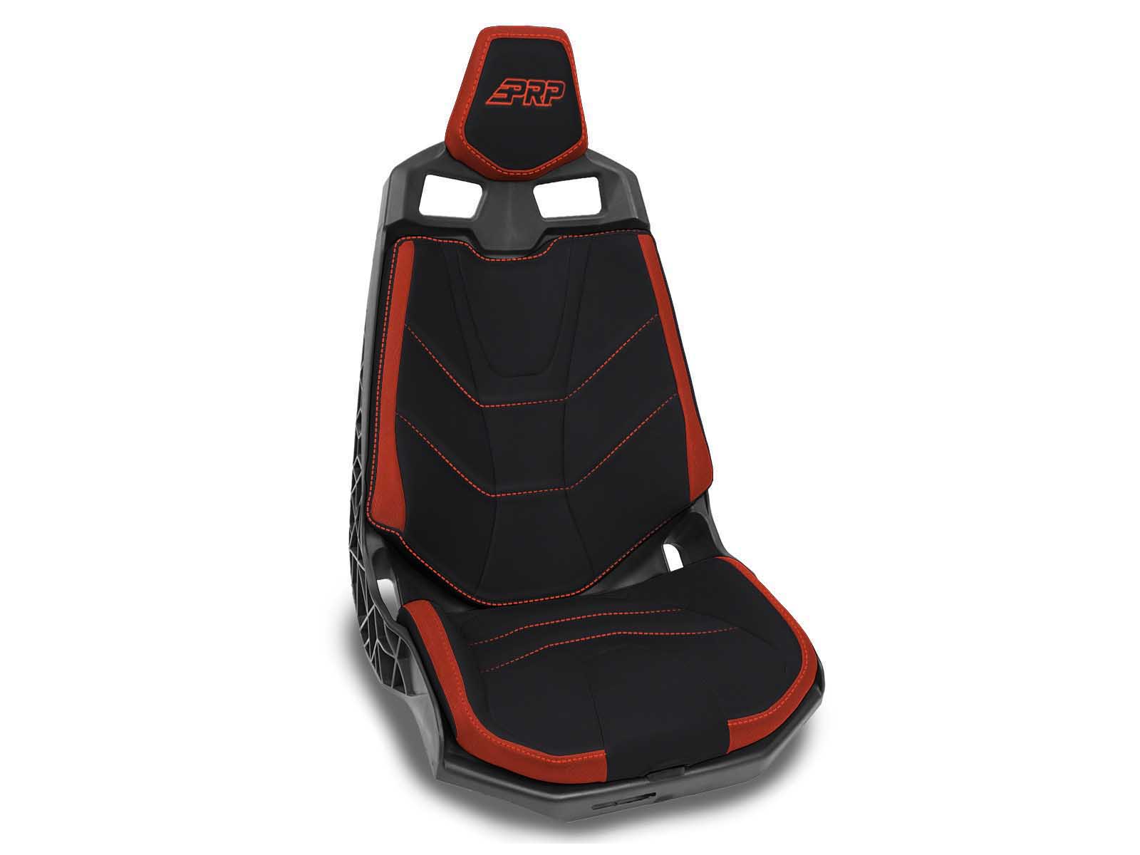 PRP Seats B002-08 Seat Covers for Can-Am Maverick X3 and Maverick R Pair Black and Can-Am Red