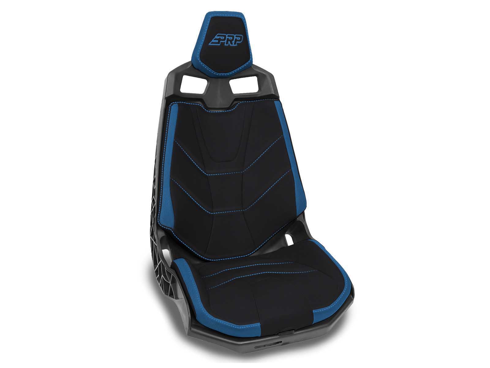 PRP Seats B002-09 Seat Covers for Can-Am Maverick X3 and Maverick R Pair Black and Can-Am Blue
