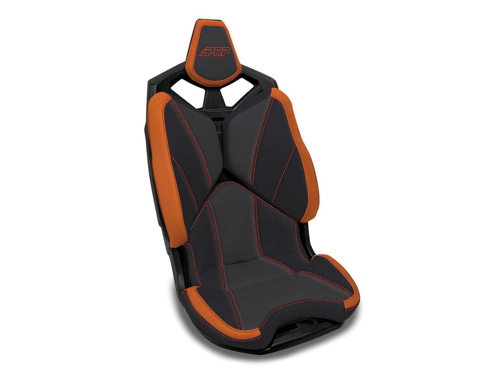PRP Seats B003-06 Front Seat Covers for 2020-2024 Polaris, Pair Black and Orange