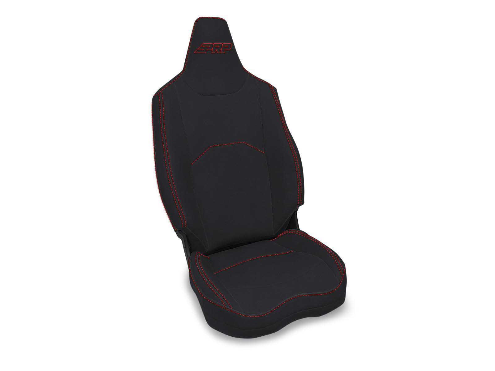 PRP Seats B004-01 Front Seat Covers for Polaris XPEDITION Pair Black with Red Stitch