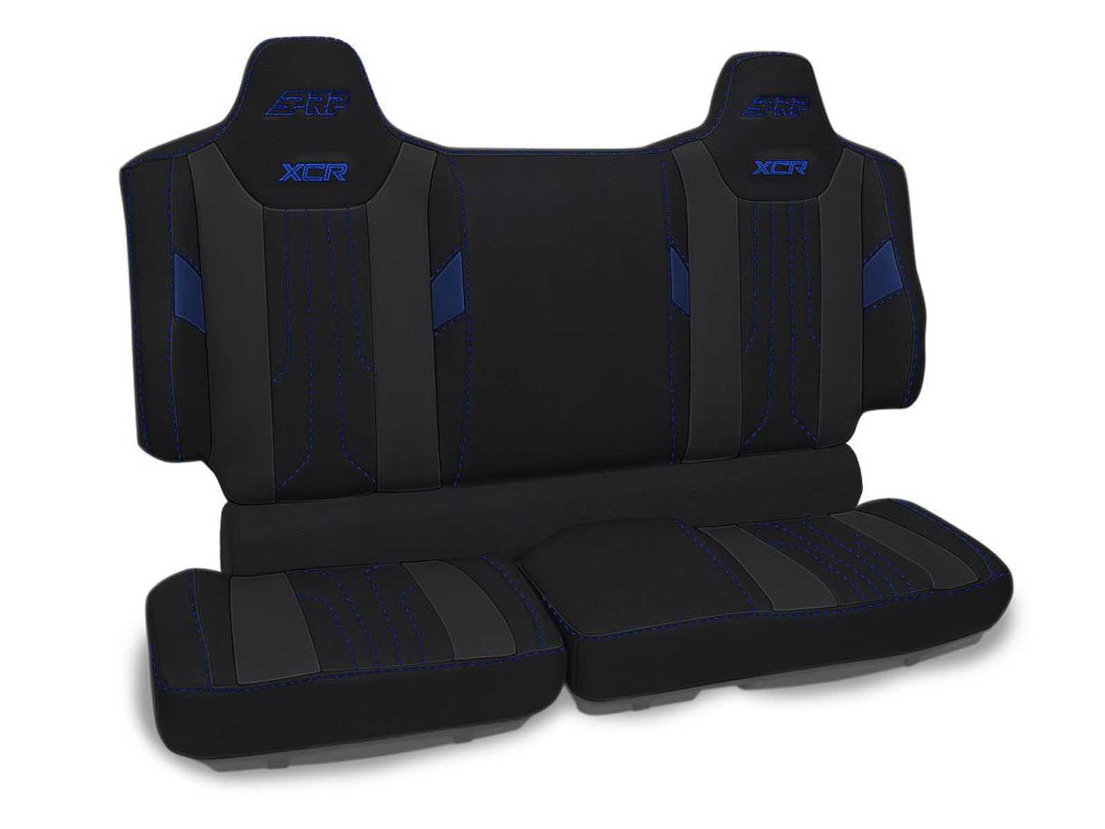 PRP Seats B006-206 XCR Rear Bench Seat Covers for Polaris XPEDITION Black and Blue