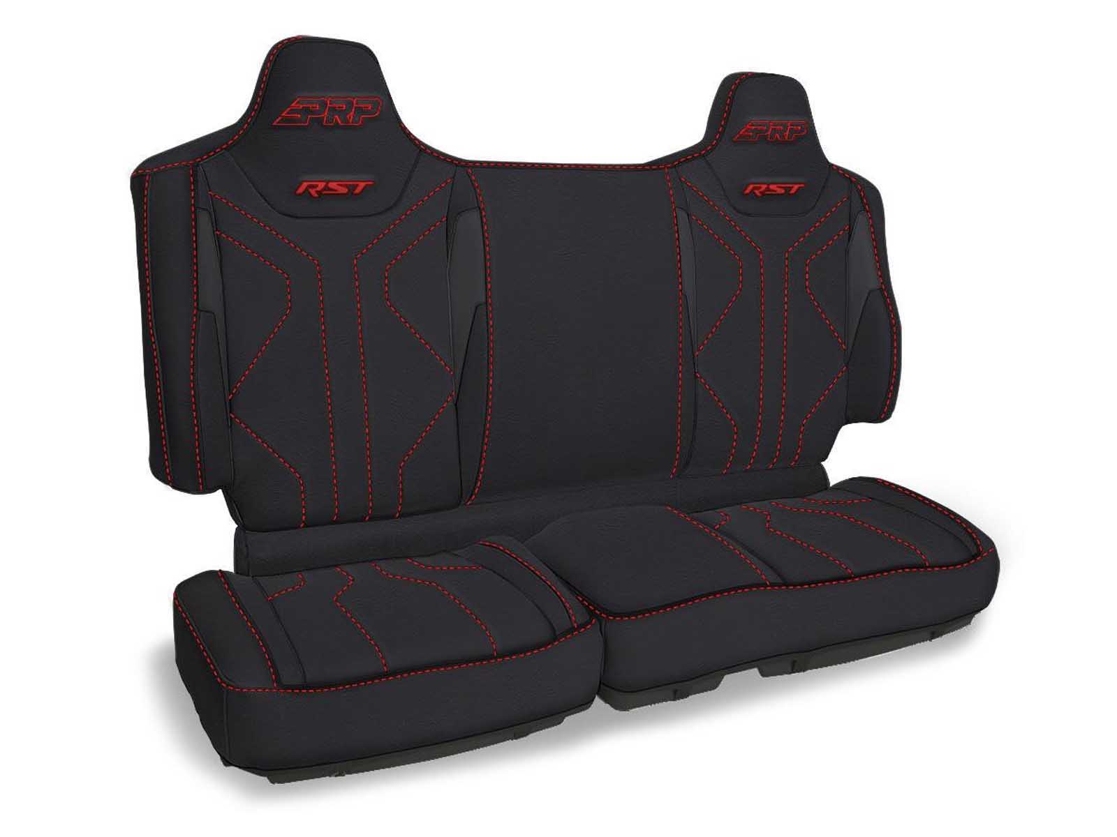 PRP Seats B007-204 RST Rear Bench Seat Covers for Polaris XPEDITION Black and Red