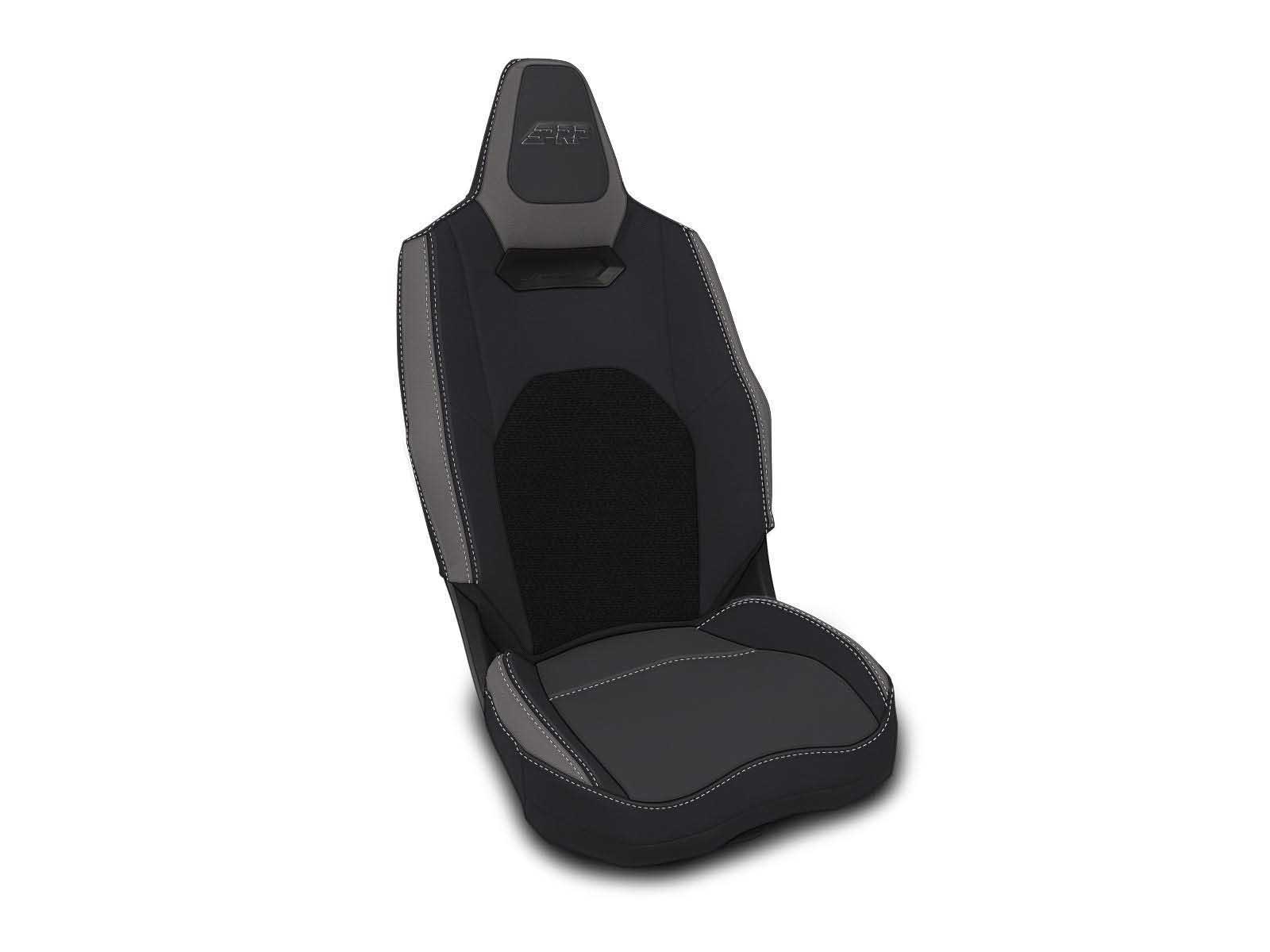 PRP Seats B012-03 Front Seat Covers for 2025+ Polaris with Cooled Seats Pair Black and Gray
