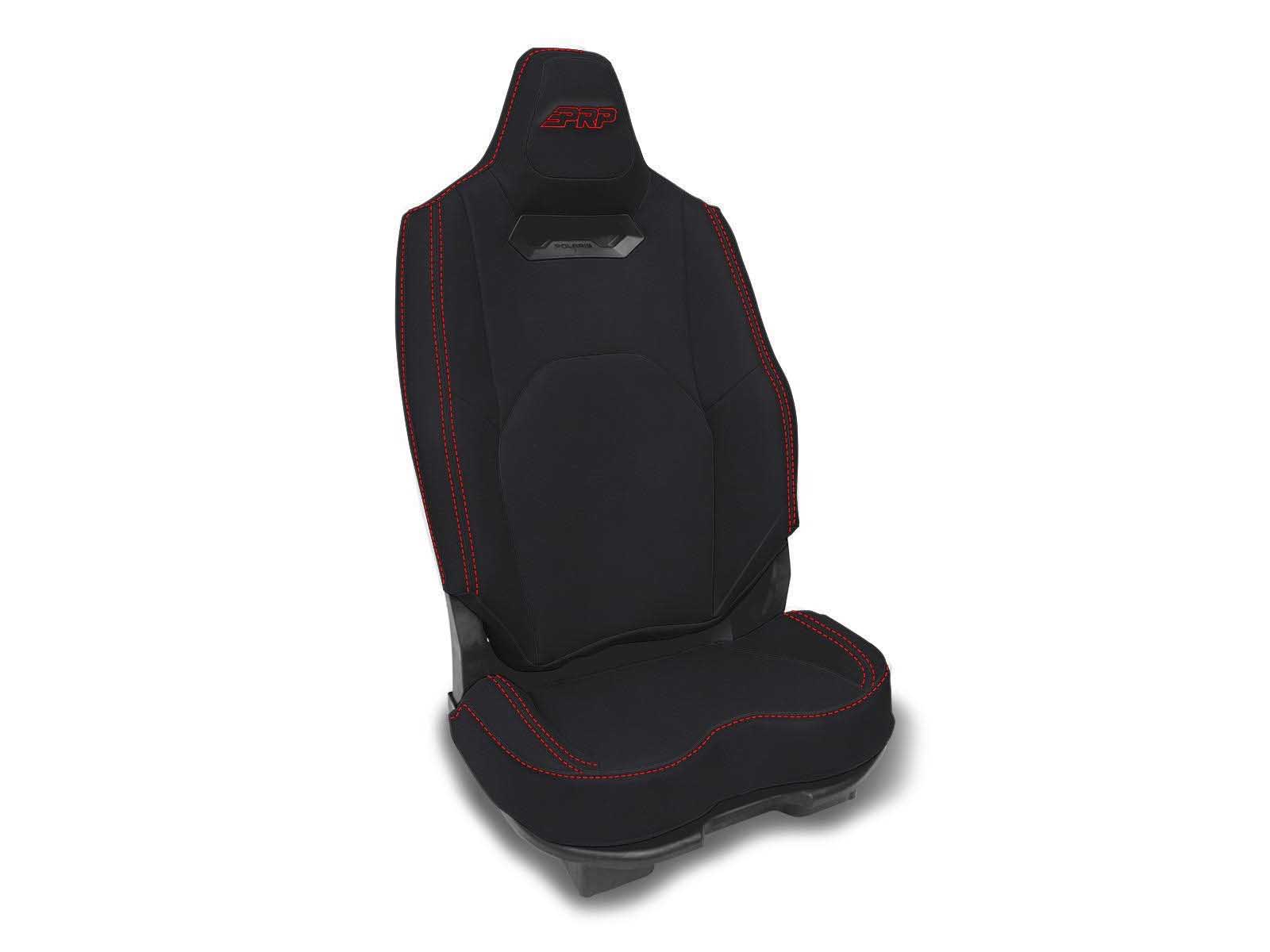 PRP Seats B013-01 Rear Seat Covers for 2025+ RZR PRO XP, PRO R, PRO S (Pair) Black W/Red Stitch
