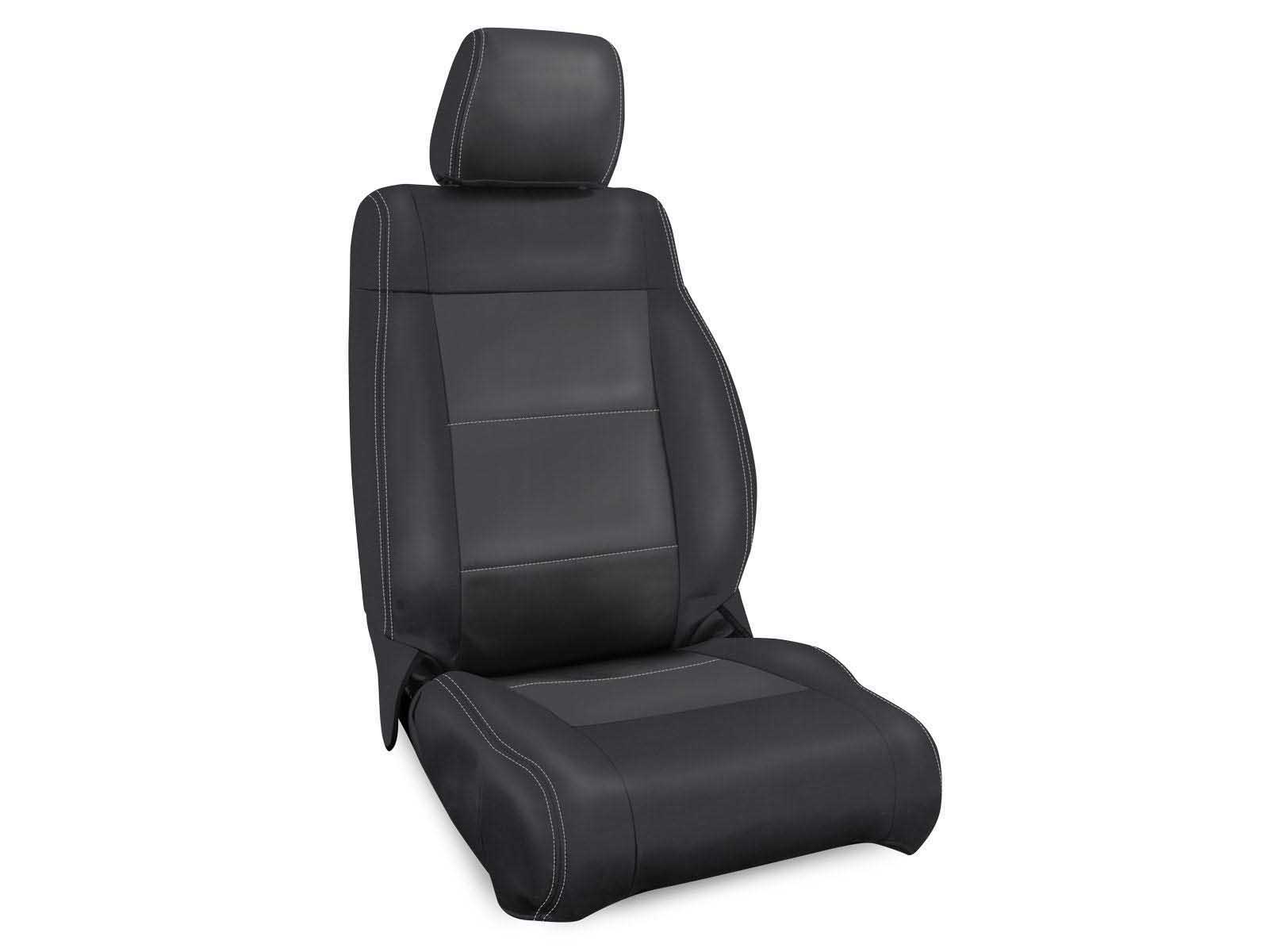 PRP Seats B019-03 Front Seat Covers for 11-12 Jeep Wrangler JK 2 Door or 4 Door Pair Black and Gray