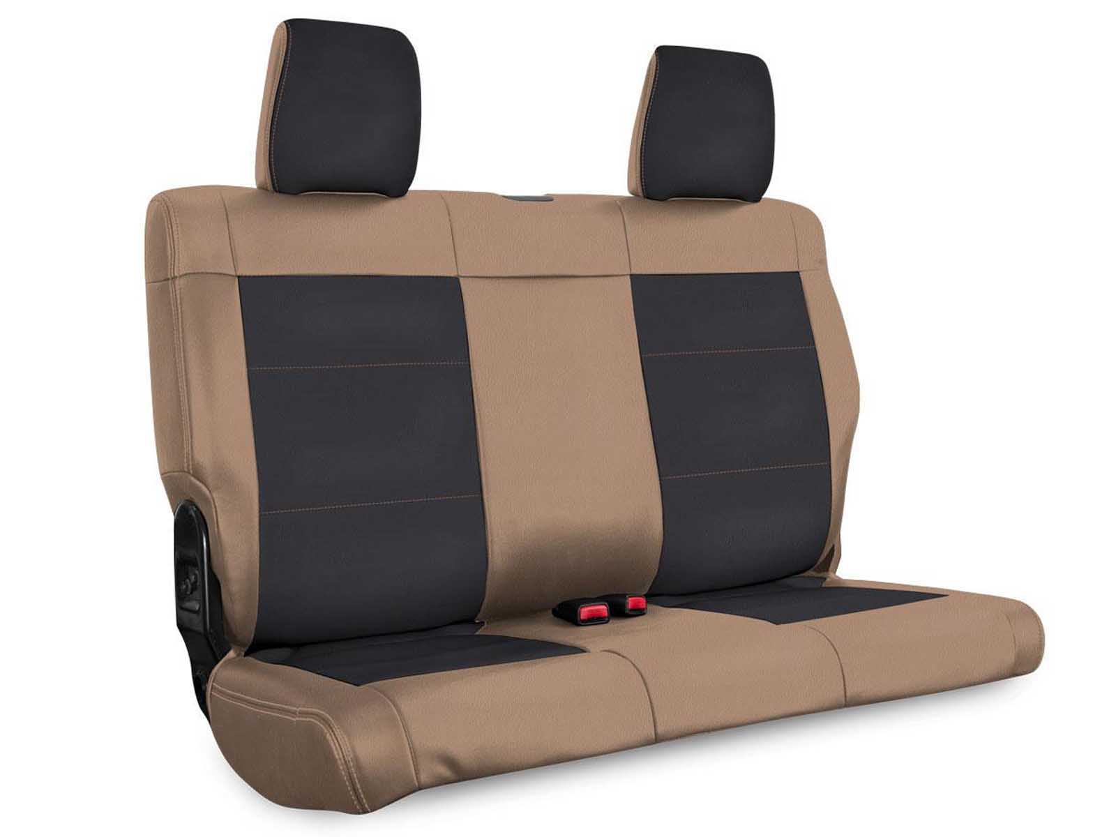 PRP Seats B024-04 Rear Seat Cover for 13-18 Jeep Wrangler JKU 4 Door Black and Tan