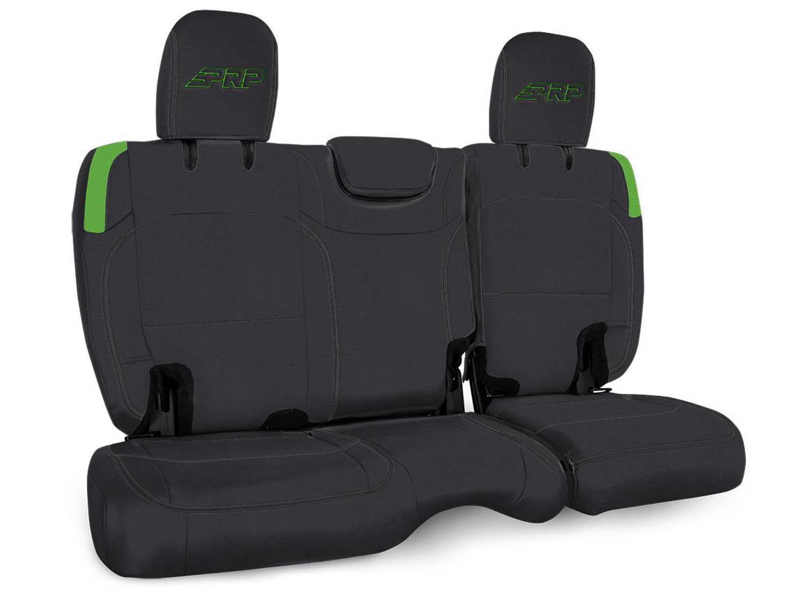 PRP Seats B041-06 Rear Bench Cover for Jeep Wrangler JL, 2 door Black and Green