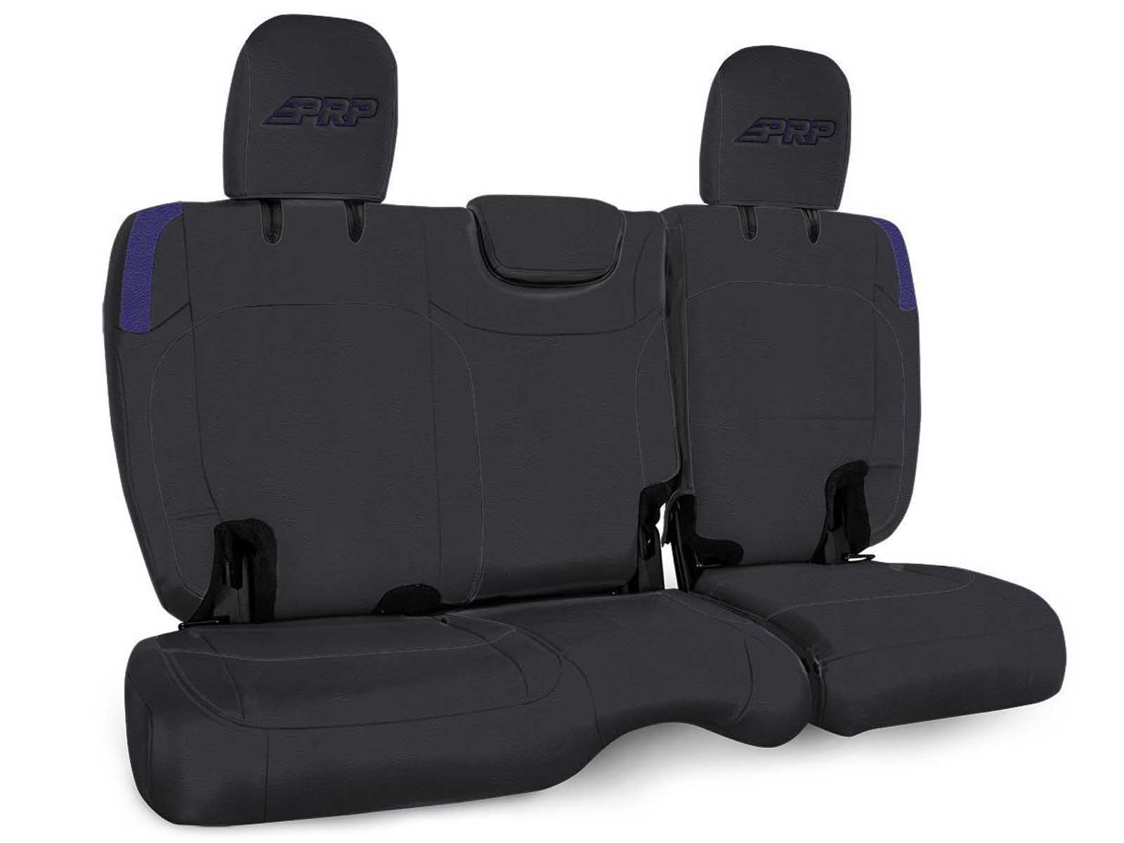 PRP Seats B041-08 Rear Bench Cover for Jeep Wrangler JL, 2 door Black and Purple