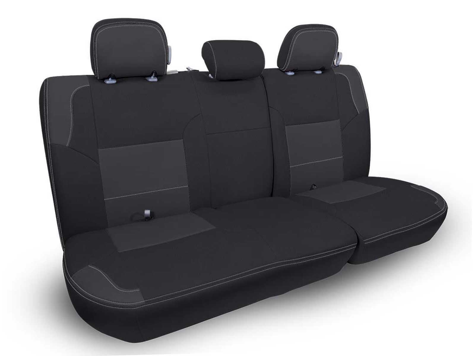 PRP Seats B052-03 Rear Bench Cover for 12-15 Toyota Tacoma Double Cab Black and Gray