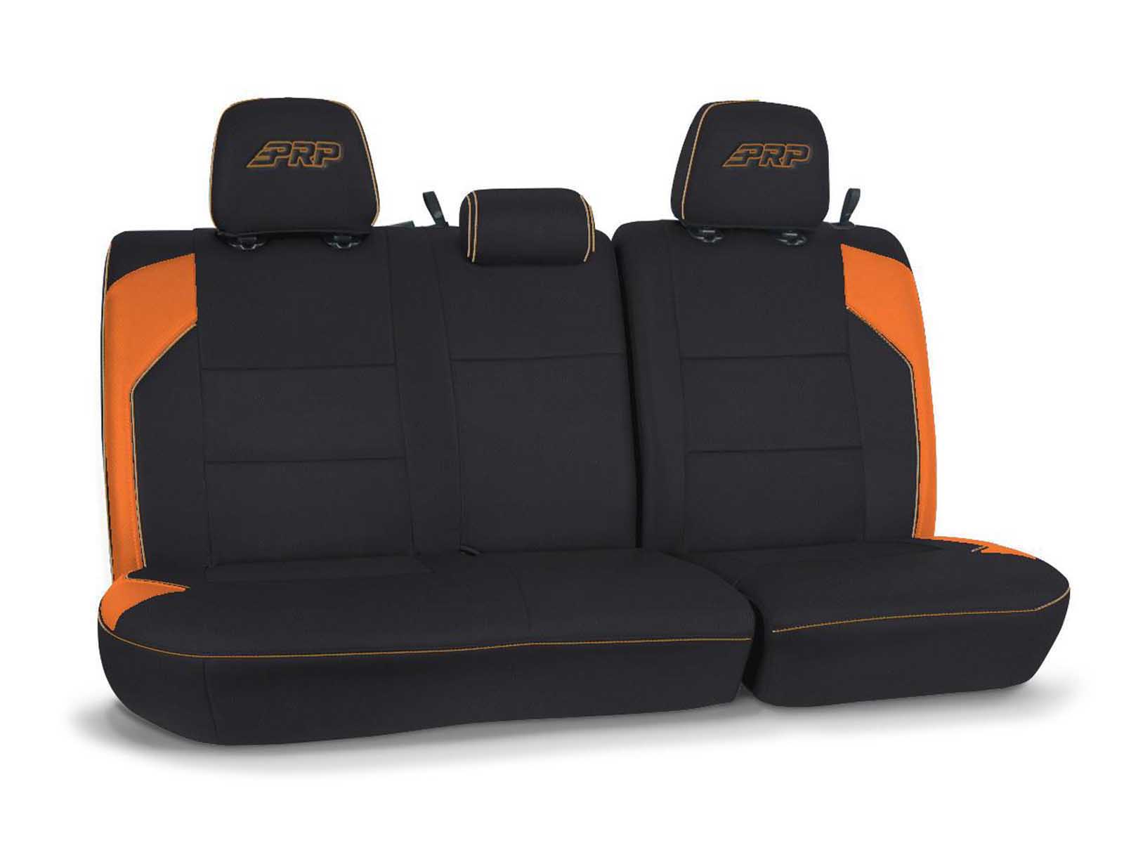 PRP Seats B054-05 Rear Bench Cover for 2016-2023 Toyota Tacoma Double Cab Black and Orange