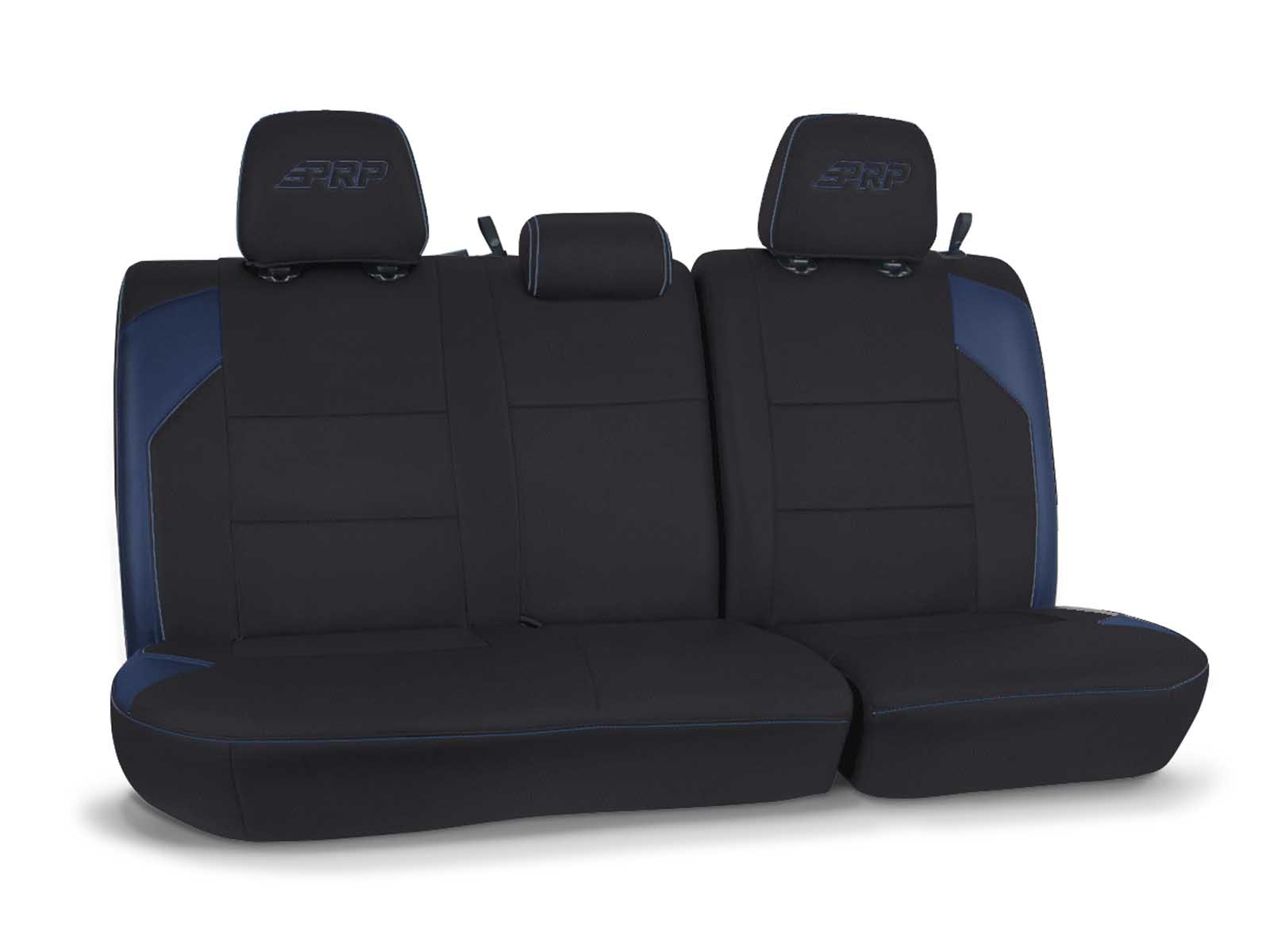 PRP Seats B054-06 Rear Bench Cover for 2016-2023 Toyota Tacoma Double Cab Black and Navy Blue