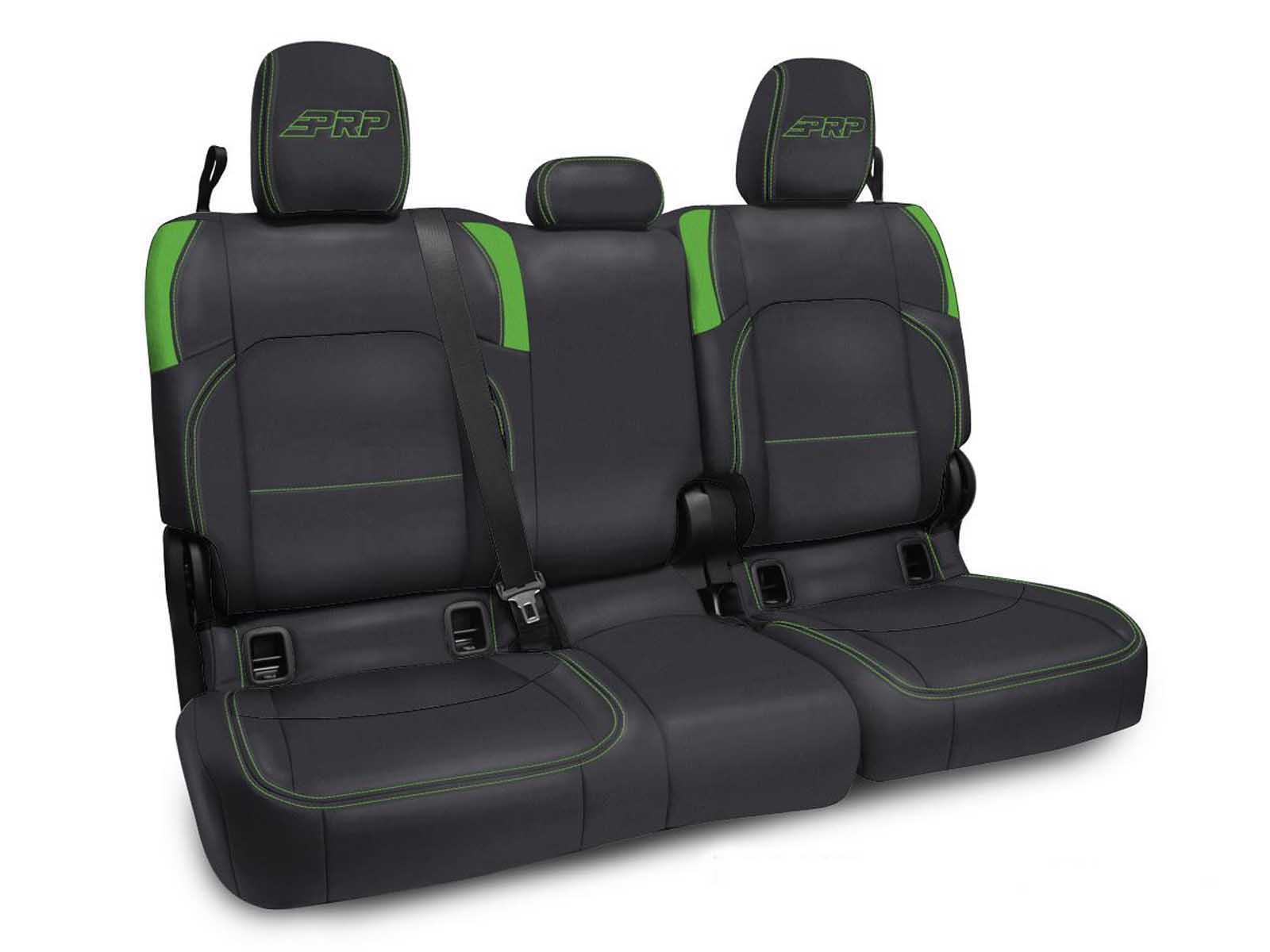 PRP Seats B055-06 Rear Bench Cover for Jeep Gladiator JT, with no Armrest Black and Green