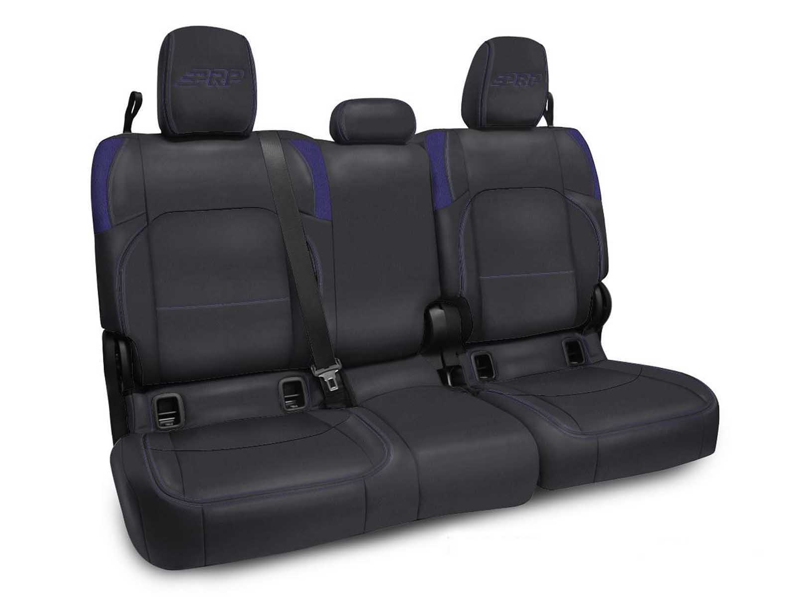 PRP Seats B056-08 Rear Bench Cover for Jeep Gladiator JT, with Armrest Black and Purple