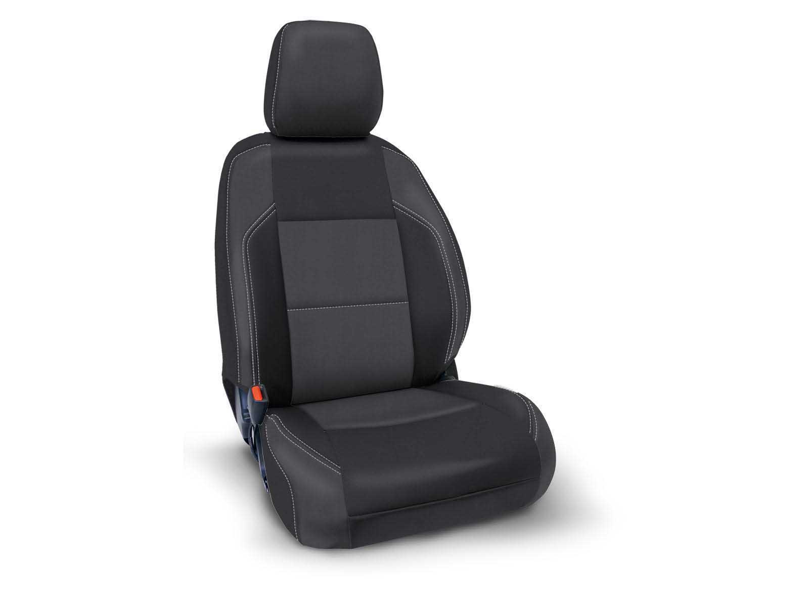PRP Seats B057-03 Front Seat Covers for 2016-2023 Tacoma W/Electric Seat Adjusters Pair Black & Gray