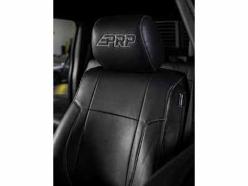 PRP Seats B068-06 Front Seat Covers for 2012-14 Ford Raptor Pair Black with Silver Stitch