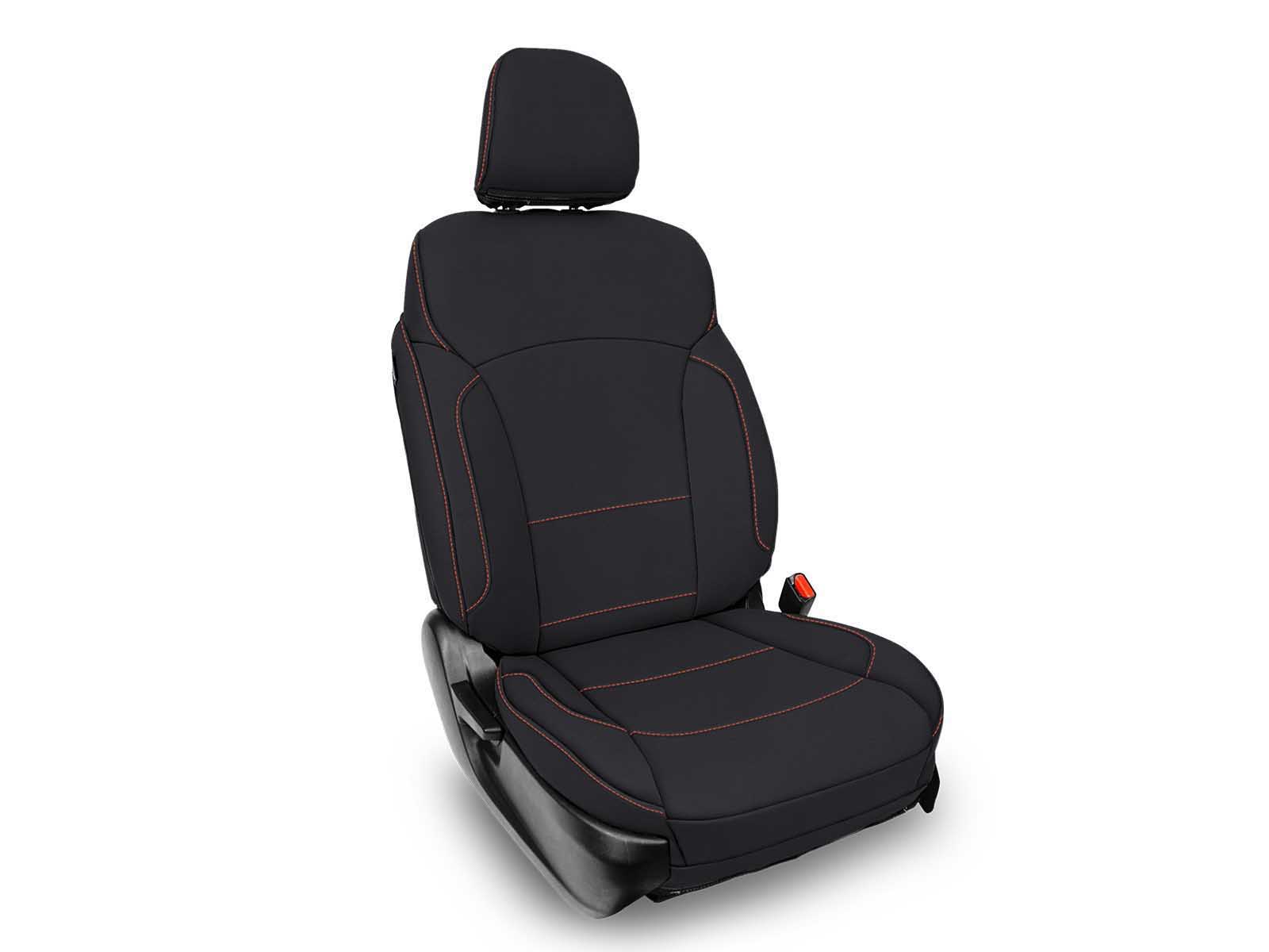 PRP Seats B080-04 Front Seat Covers for 2013-2017 Subaru Crosstrek Pair Black with Orange Stitch