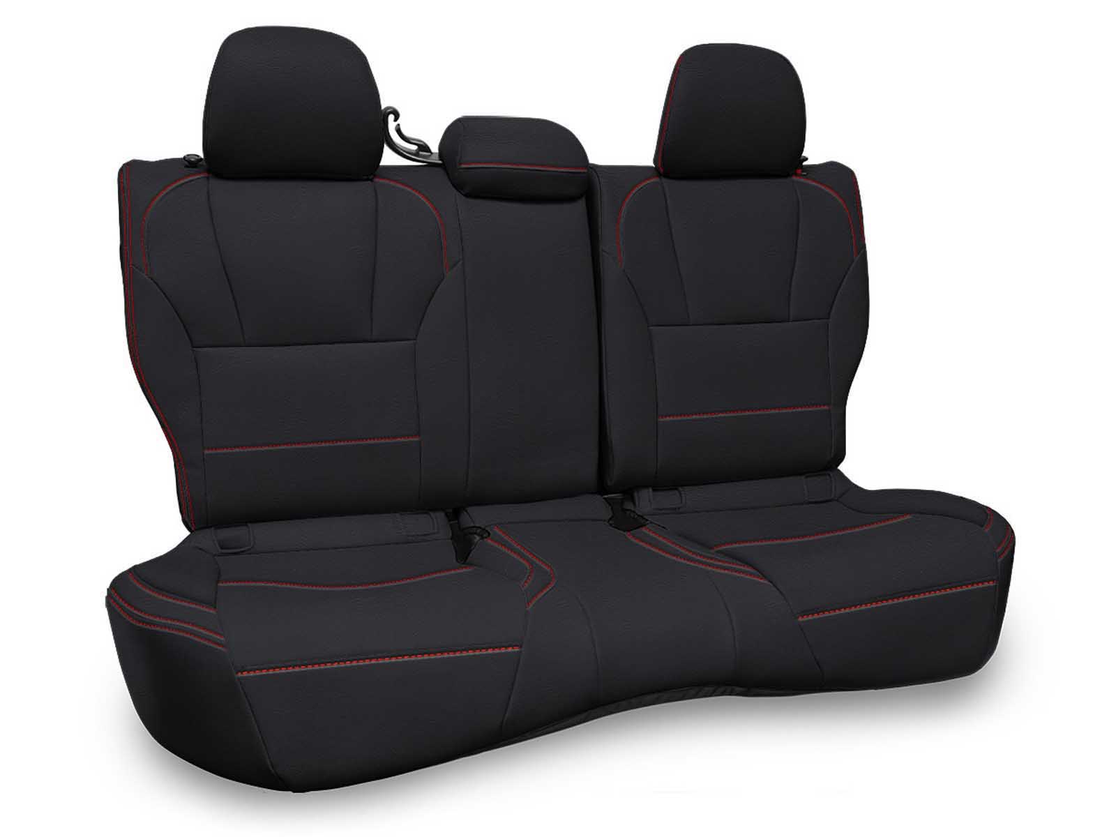 PRP Seats B083-04 Rear Bench Seat Cover for 2018-2023 Subaru Crosstrek Black with Orange Stitch
