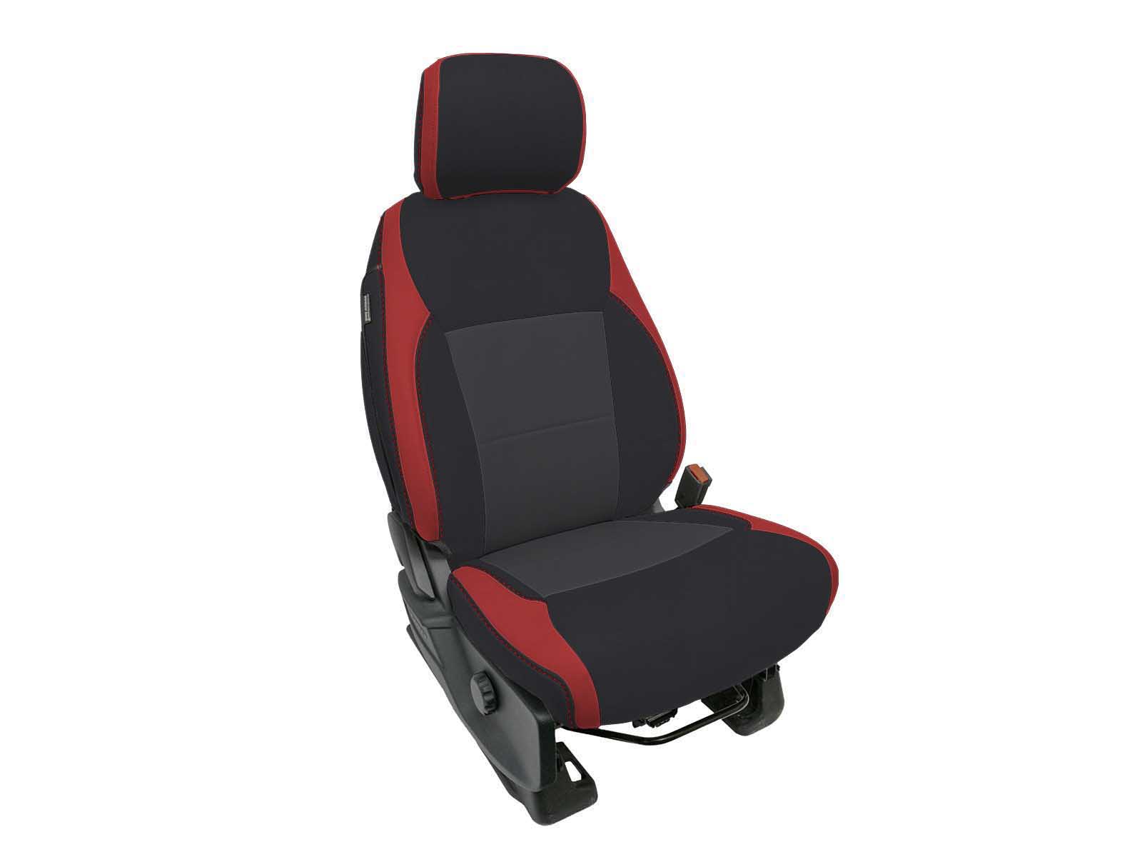 PRP Seats B094-05 Front Seat Covers for 2021-Present Ford F150, 2023-Present Super Duty, Red