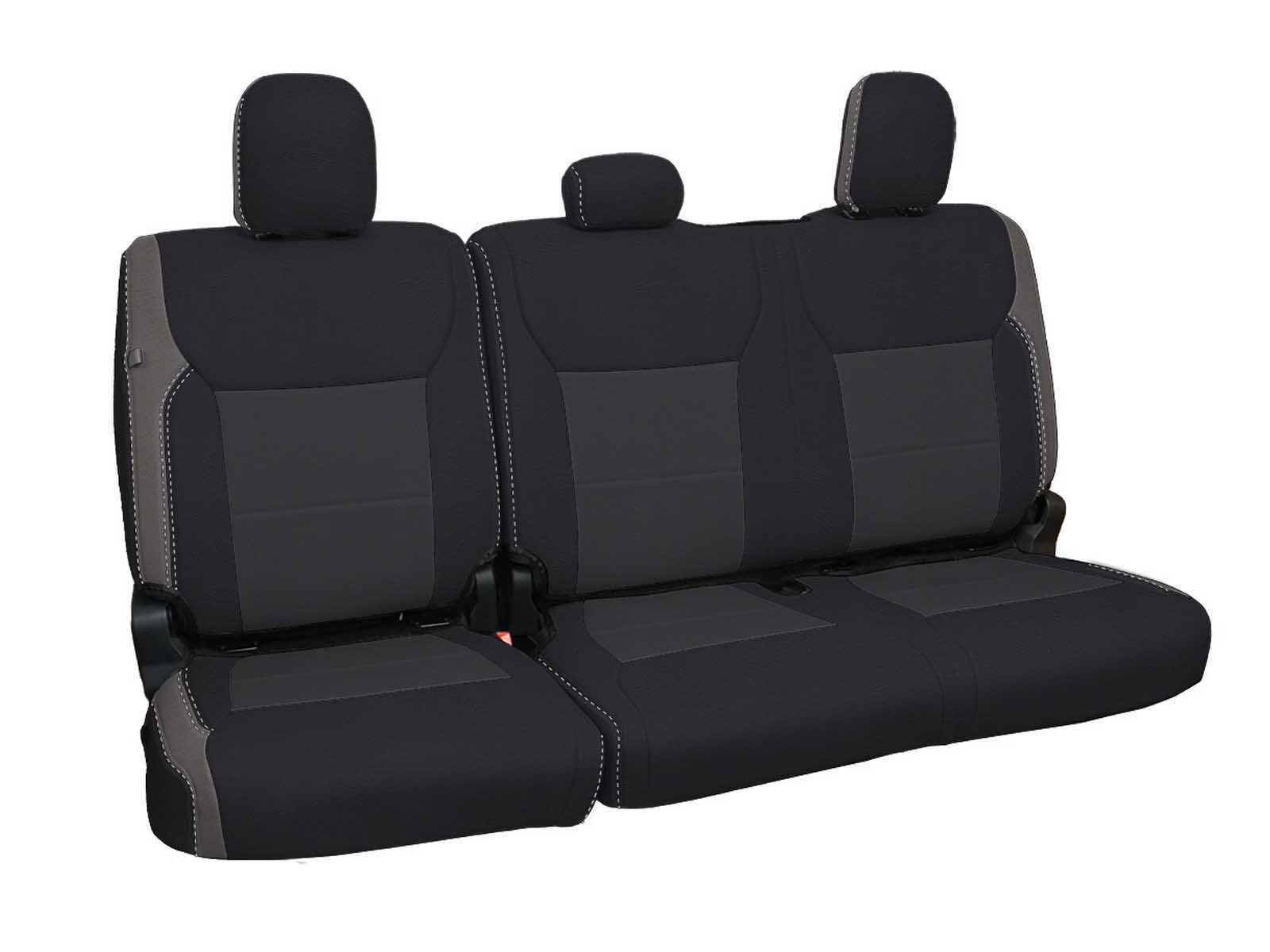 PRP Seats B096-03 Rear Bench Seat Covers for 2021-Present Ford F150, 2023-Present Super Duty, Gray