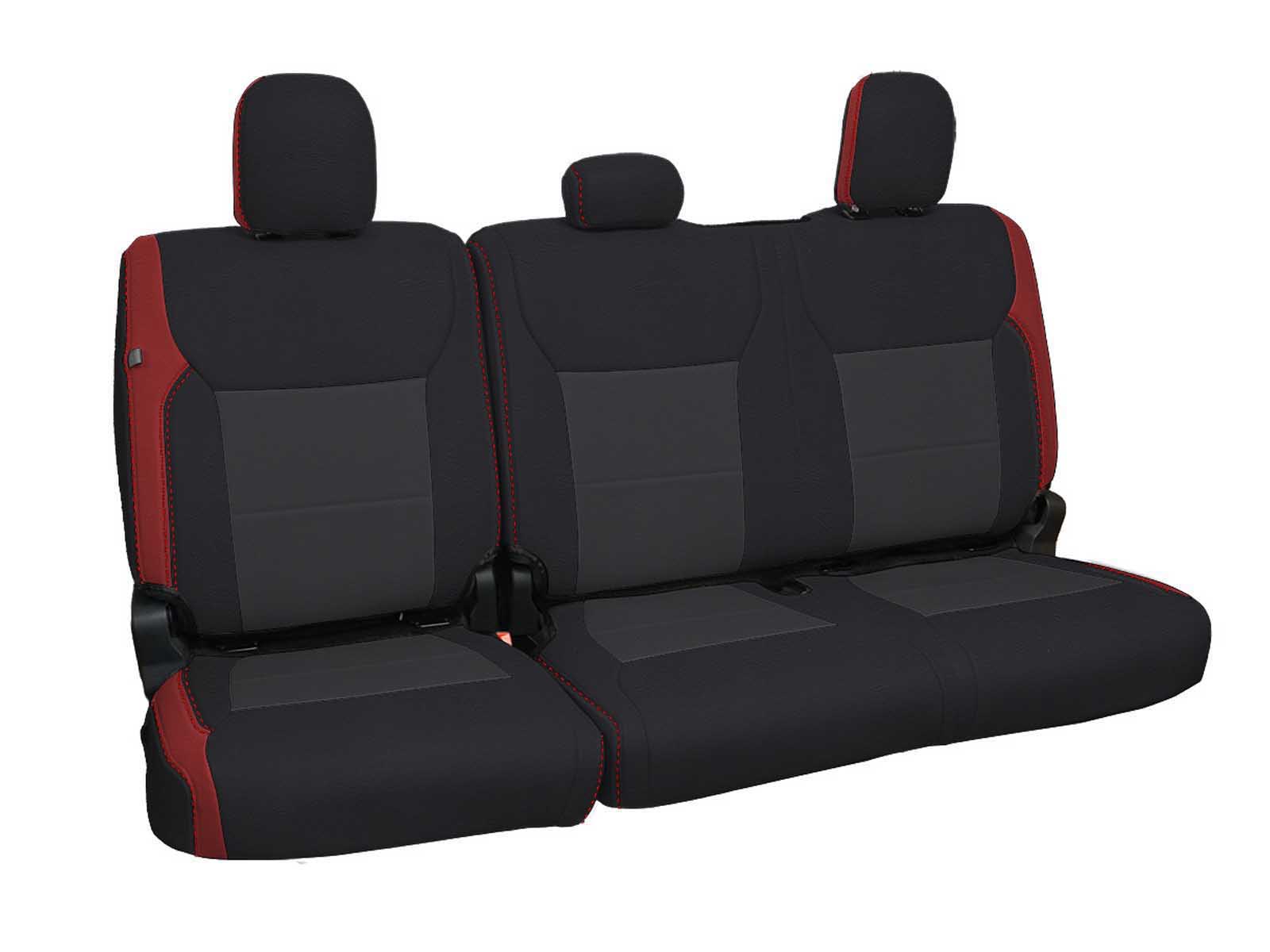 PRP Seats B096-05 Rear Bench Seat Covers for 2021-Present Ford F150, 2023-Present Super Duty, Red