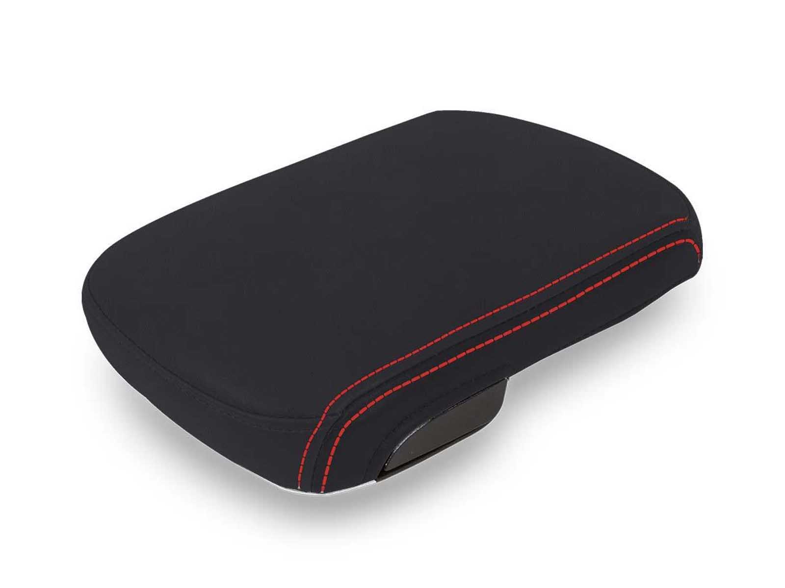 PRP Seats B101-01 Center Console Cover for 12-15 Toyota Tacoma Black with Red Stitching