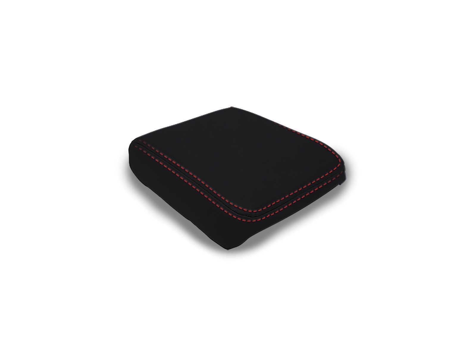 PRP Seats B114-01 Center Console Cover for 2024+ Toyota Tacoma- Black with Red Stitch