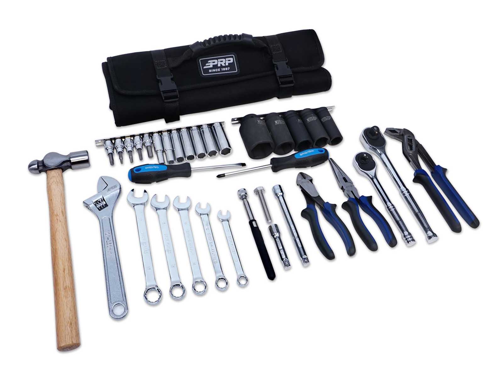 PRP Seats E132 Kawasaki KRX Roll Up Tool Bag with 35pc Tool Kit