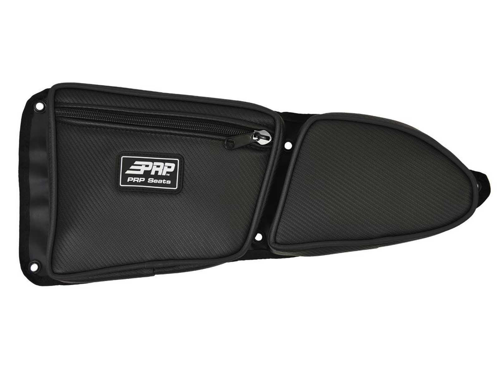 PRP Seats E37-210 Front Door Bag with Knee Pad for Polaris RZR Passenger Side Black
