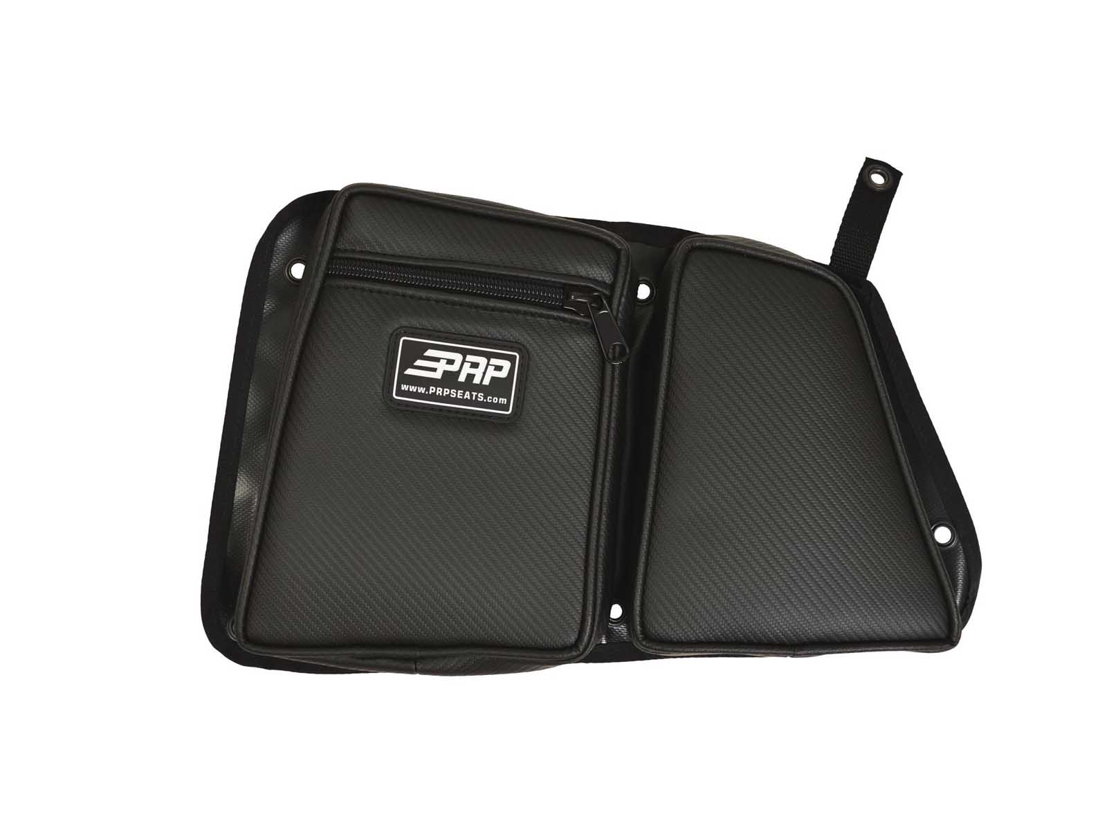 PRP Seats E40-210 Rear Door Bag with Knee Pad for Polaris RZR Driver Side Black