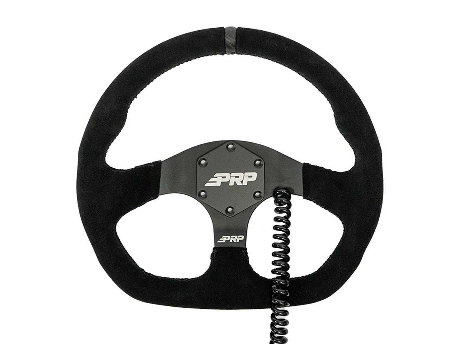 PRP Seats G250-H Heated Comp-R Suede Steering Wheel 13 Inch Diameter Black
