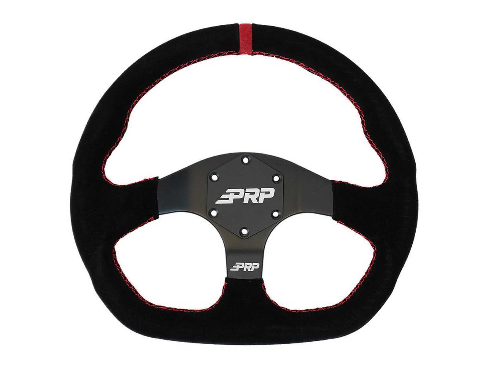 PRP Seats G253 Comp-R Suede Steering Wheel 13 Inch Diameter Red