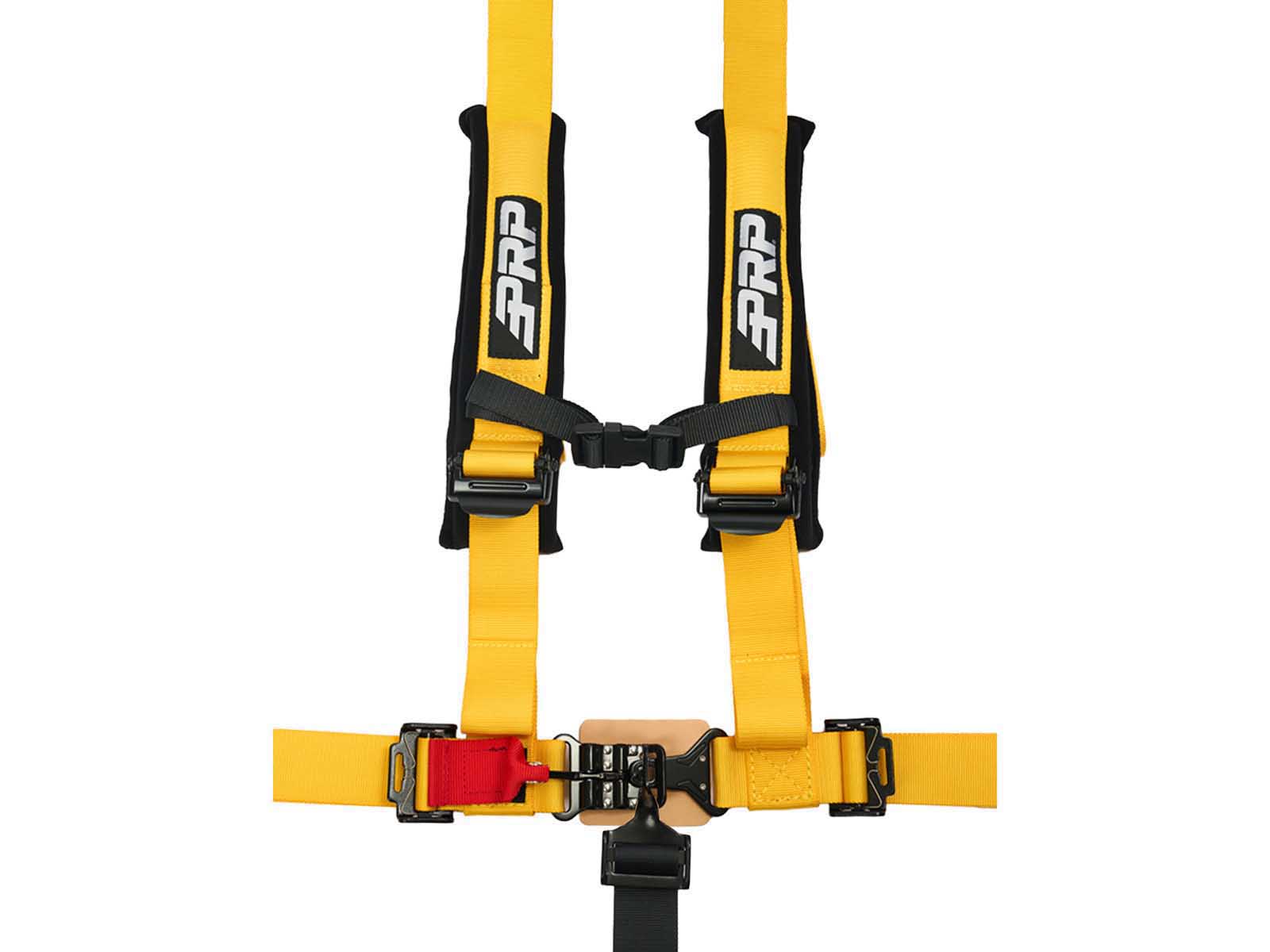 PRP Seats SB5.2-Y 5.2 Harness with Shoulder Straps Sewn to Lap, Yellow