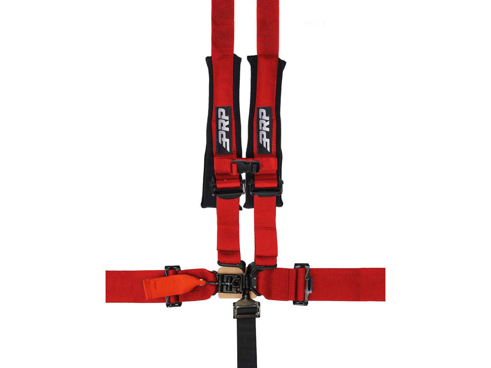 PRP Seats SB5.2S-R 5.2 Harness with Shoulder Straps Sewn to Lap Red