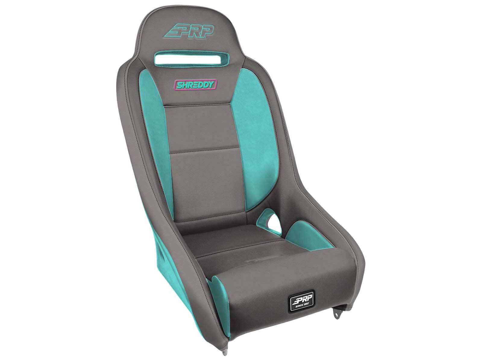 PRP Seats SHRDYA8301-04 Shreddy Comp Elite Suspension Seat Gray and Teal