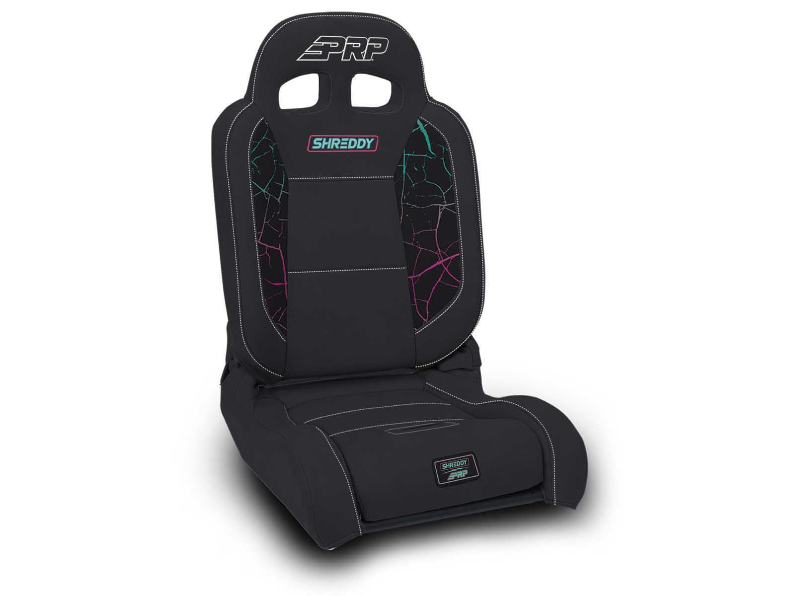 PRP Seats SHRDYA8701044-05 Shreddy Edition EnduroDaily Reclining Suspension Seat Crack Black Driver