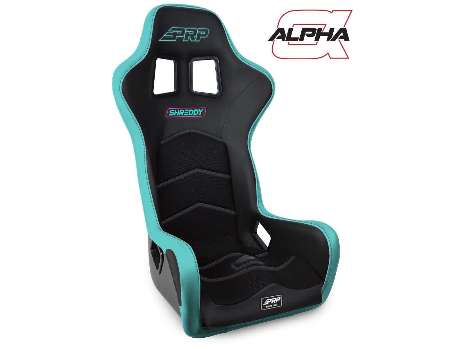 PRP Seats SHRDYA8701044-08 Shreddy EnduroDaily Reclining Suspension Seat Black Pink & Teal Driver