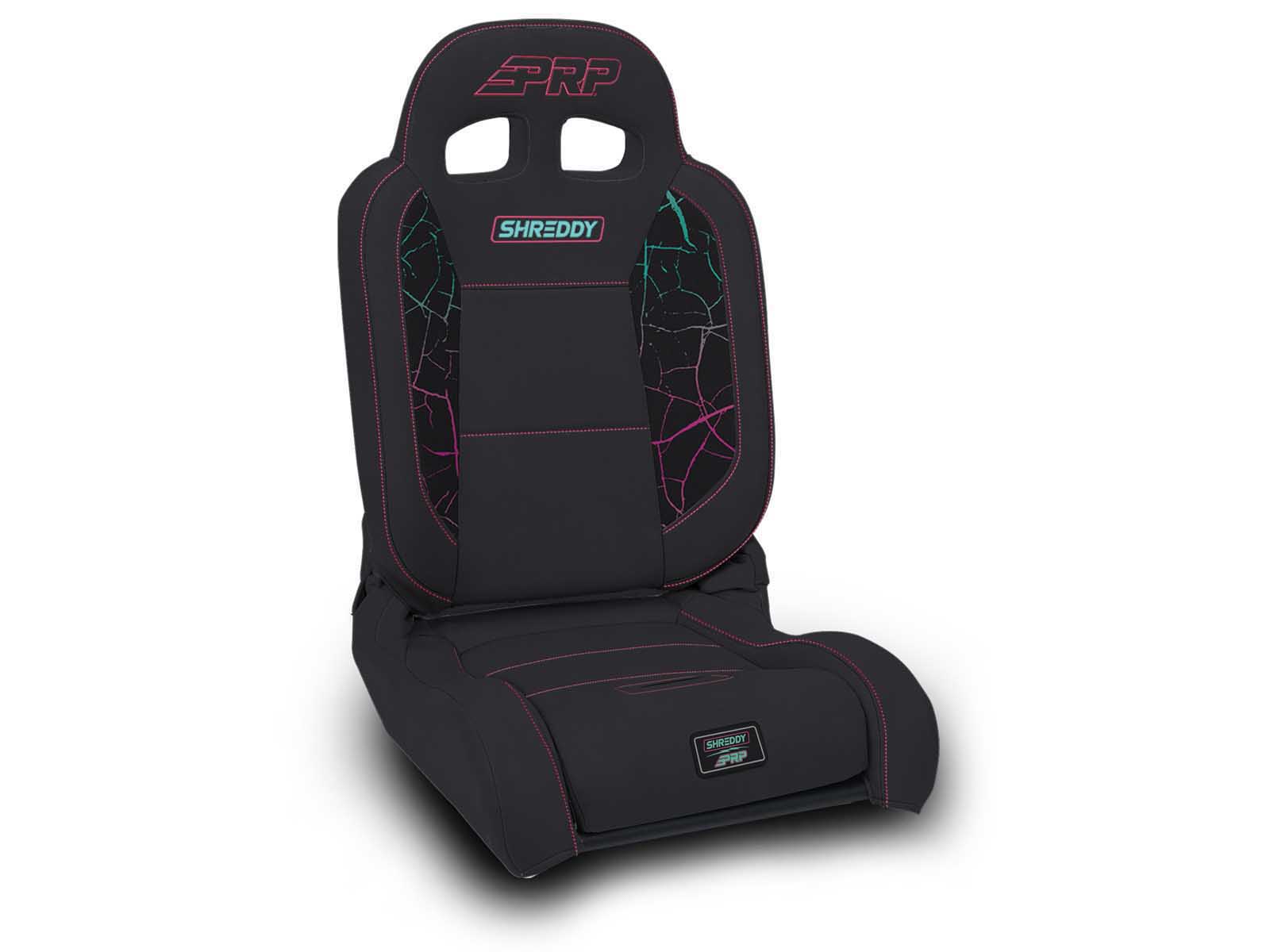 PRP Seats SHRDYA8701045-06 Shreddy EnduroDaily Reclining Suspension Seat Cracked Pink Passenger