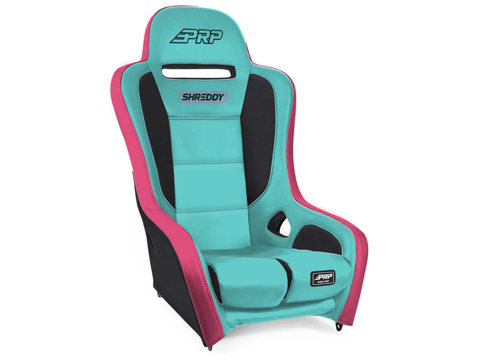 PRP Seats SHRDYA9101-03 Shreddy Podium Suspension Seat Pink Teal and Black