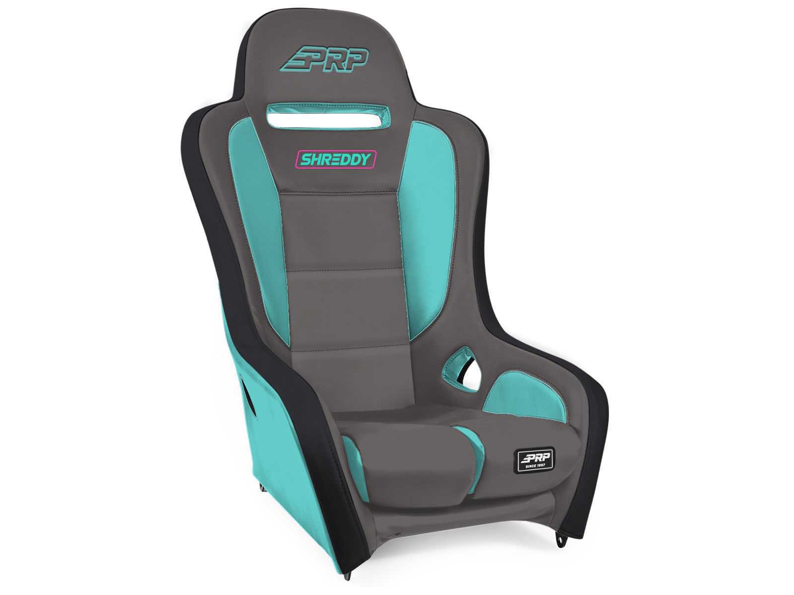 PRP Seats SHRDYA9101-04 Shreddy Podium Suspension Seat Gray and Teal
